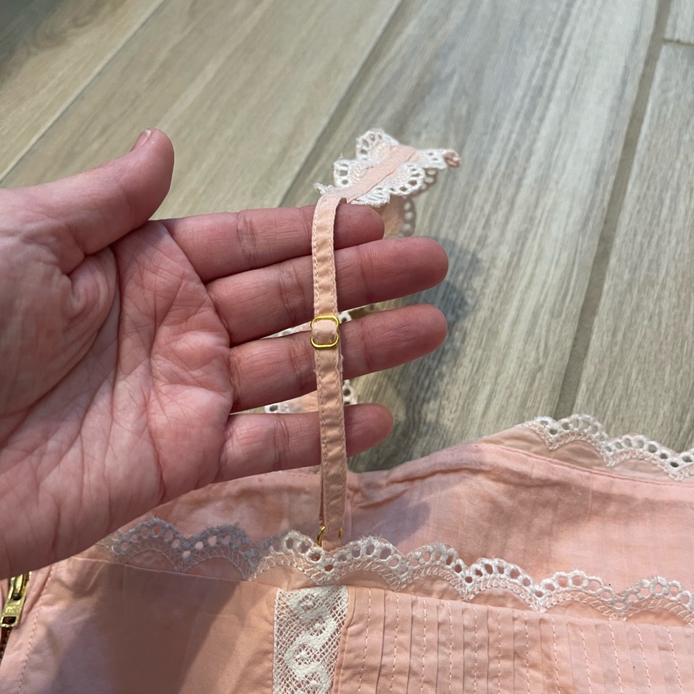 NWT LoveShackFancy Skipper Bustier Bubble Bath Pink Sz 8 - Picture 11 of 16